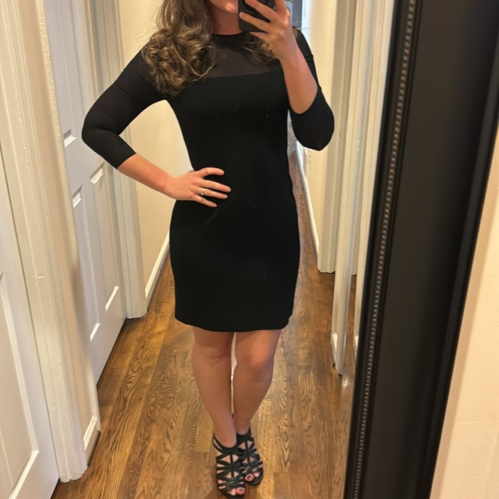 Lauren Ralph Lauren Size 4 Black Cocktail Work Christmas Holiday Dress Small